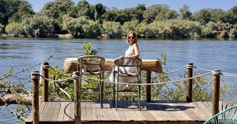 River deck at Victoria Falls River Lodge