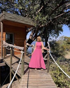 Treehouse entrance accessible by walkways